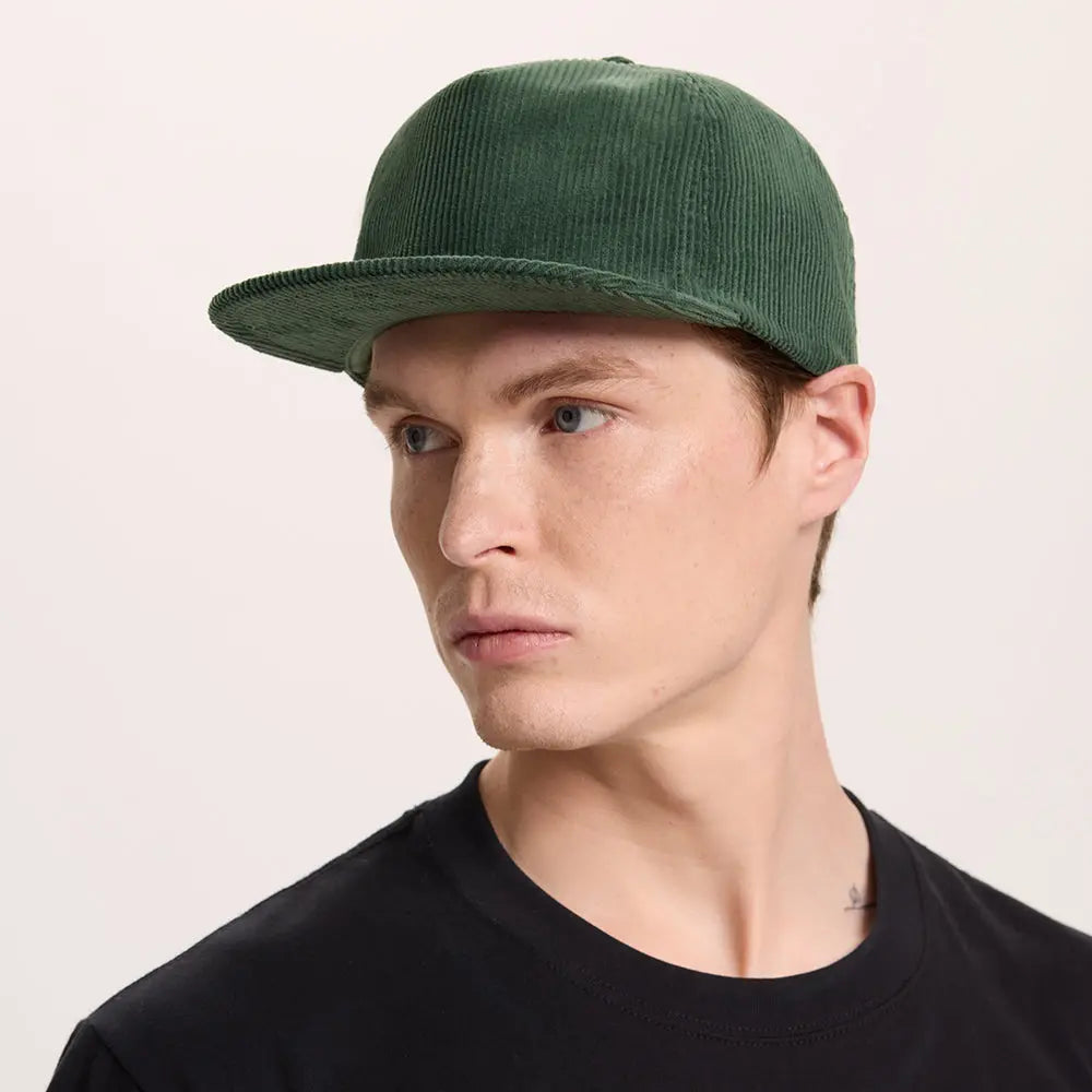 Retro Two-Tone Corduroy Cap