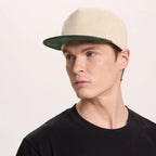 Retro Two-Tone Corduroy Cap