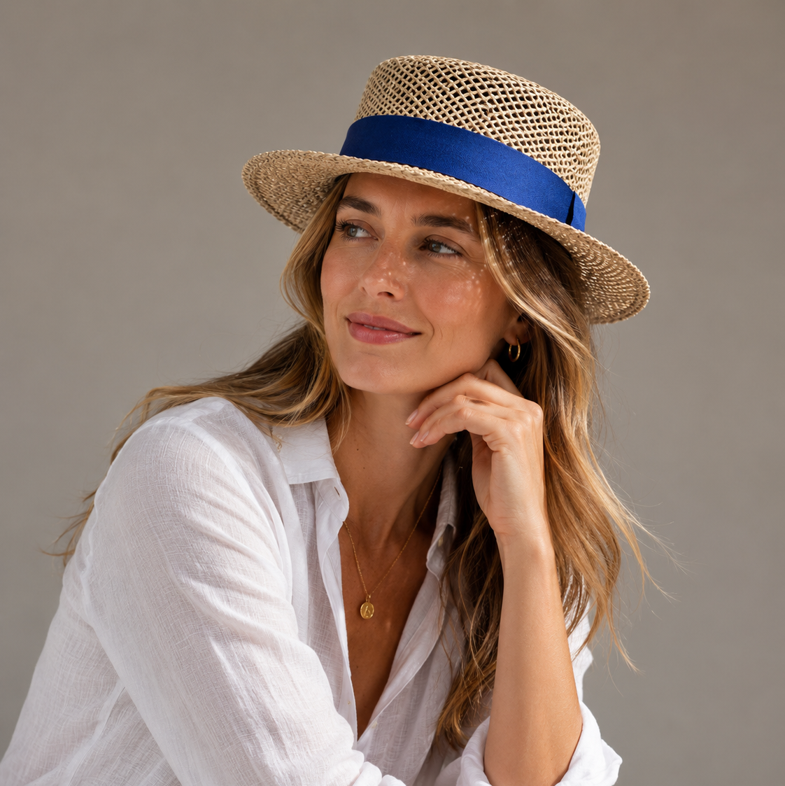 Weekend Saltwater Straw Boater Hat