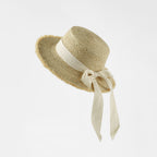 Frayed Bow Sun Hat