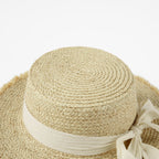 Frayed Bow Sun Hat