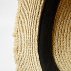 Frayed Bow Sun Hat