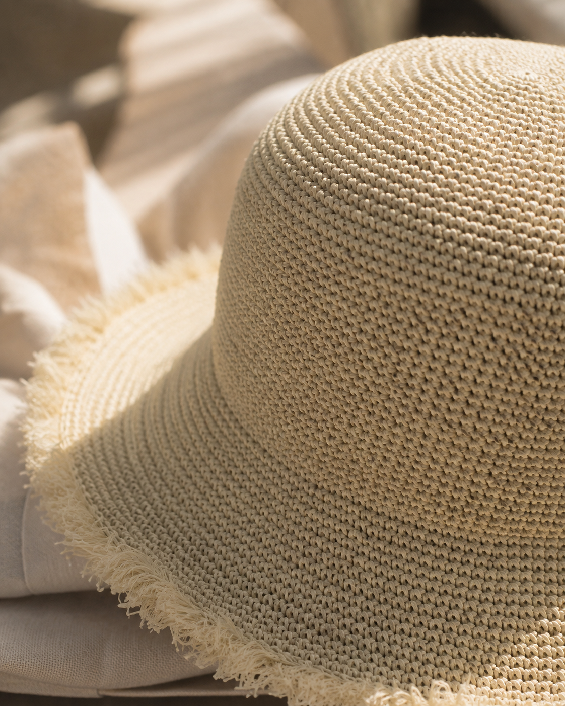 Coastal Frayed Bucket Hat