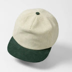 Retro Two-Tone Corduroy Cap