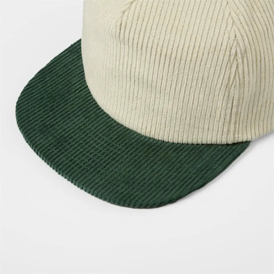 Retro Two-Tone Corduroy Cap